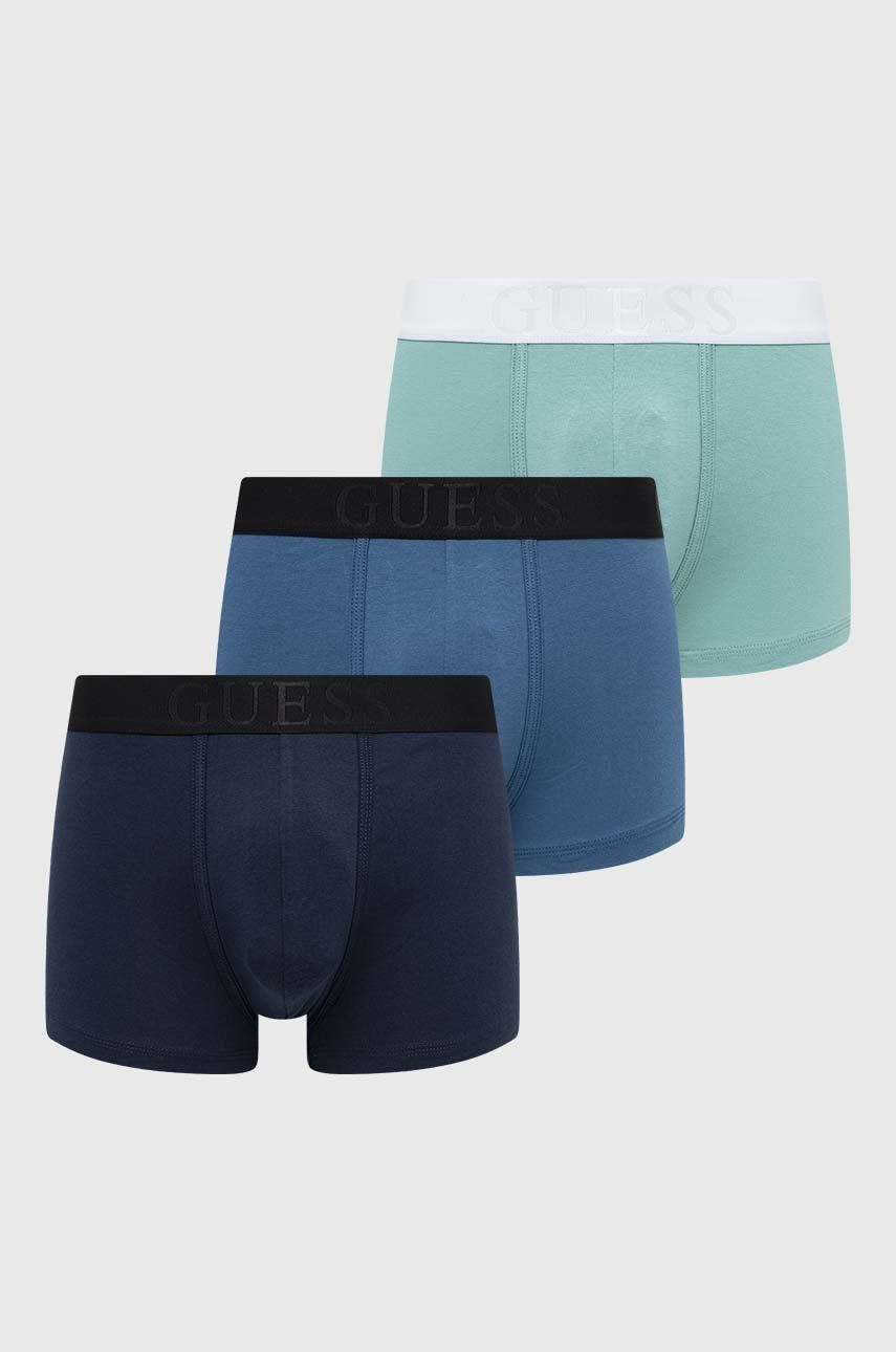 Guess Boxerky 3-pack pánské zelená barva - Pepit.cz