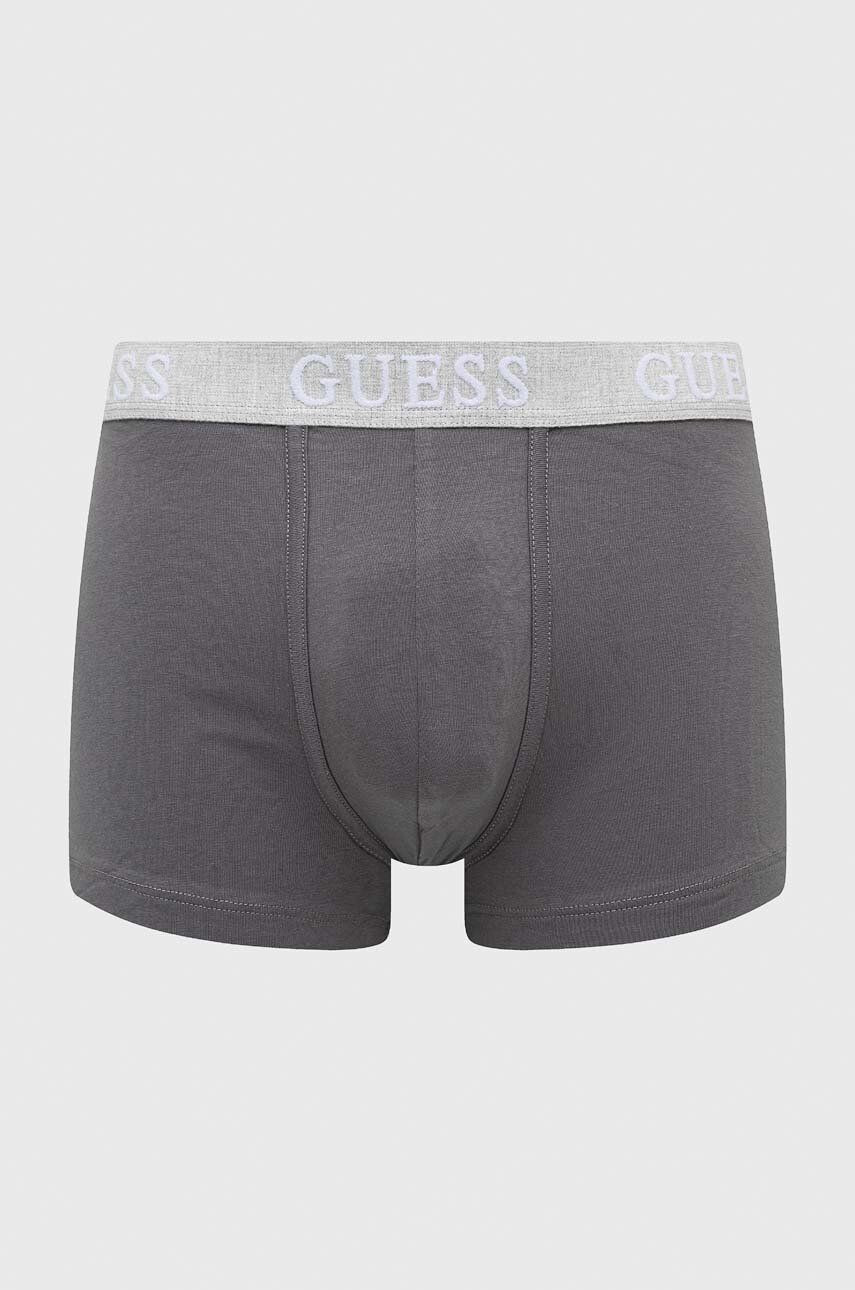 Guess Boxerky 3-pack pánské šedá barva - Pepit.cz