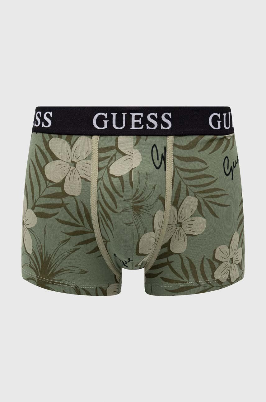 Guess Boxerky 3-pack pánské zelená barva - Pepit.cz