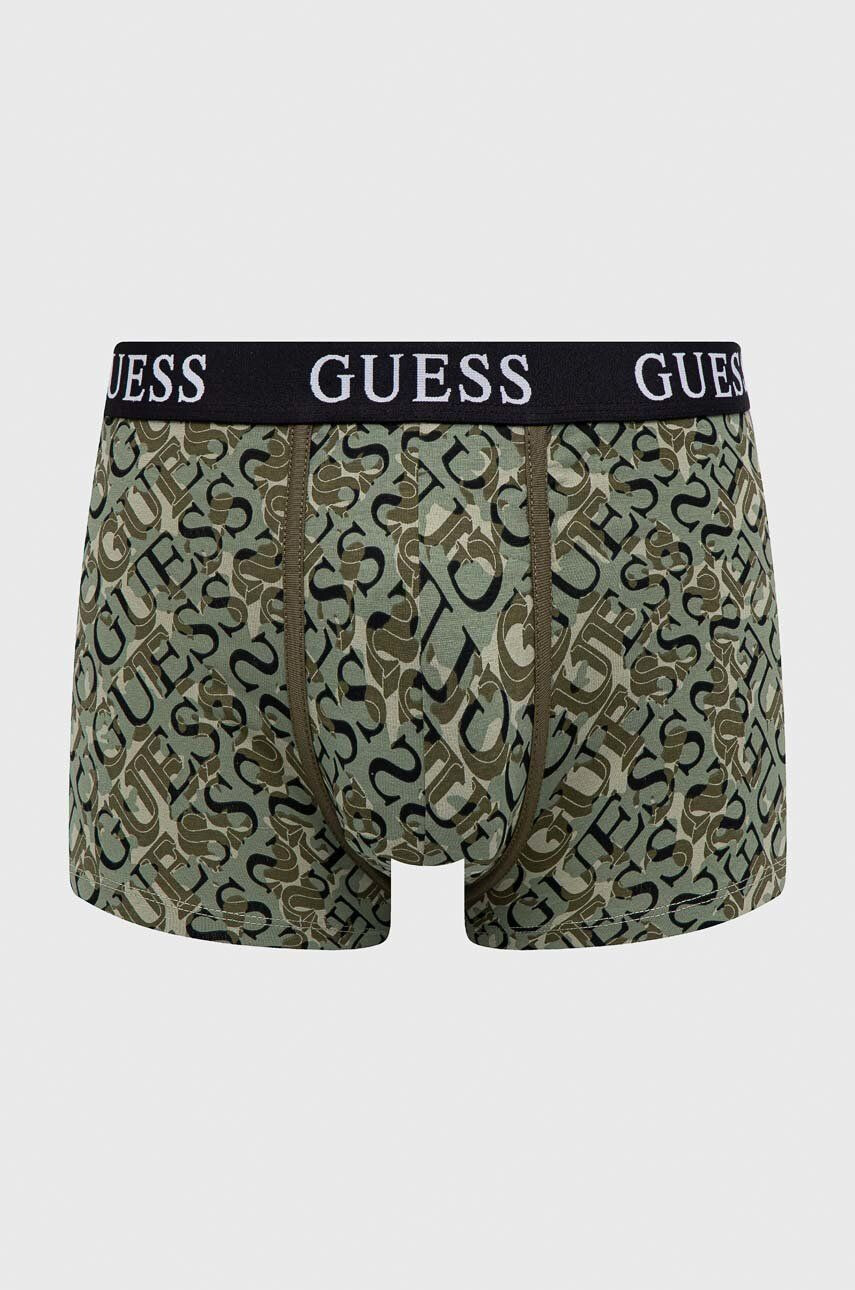 Guess Boxerky 3-pack pánské zelená barva - Pepit.cz