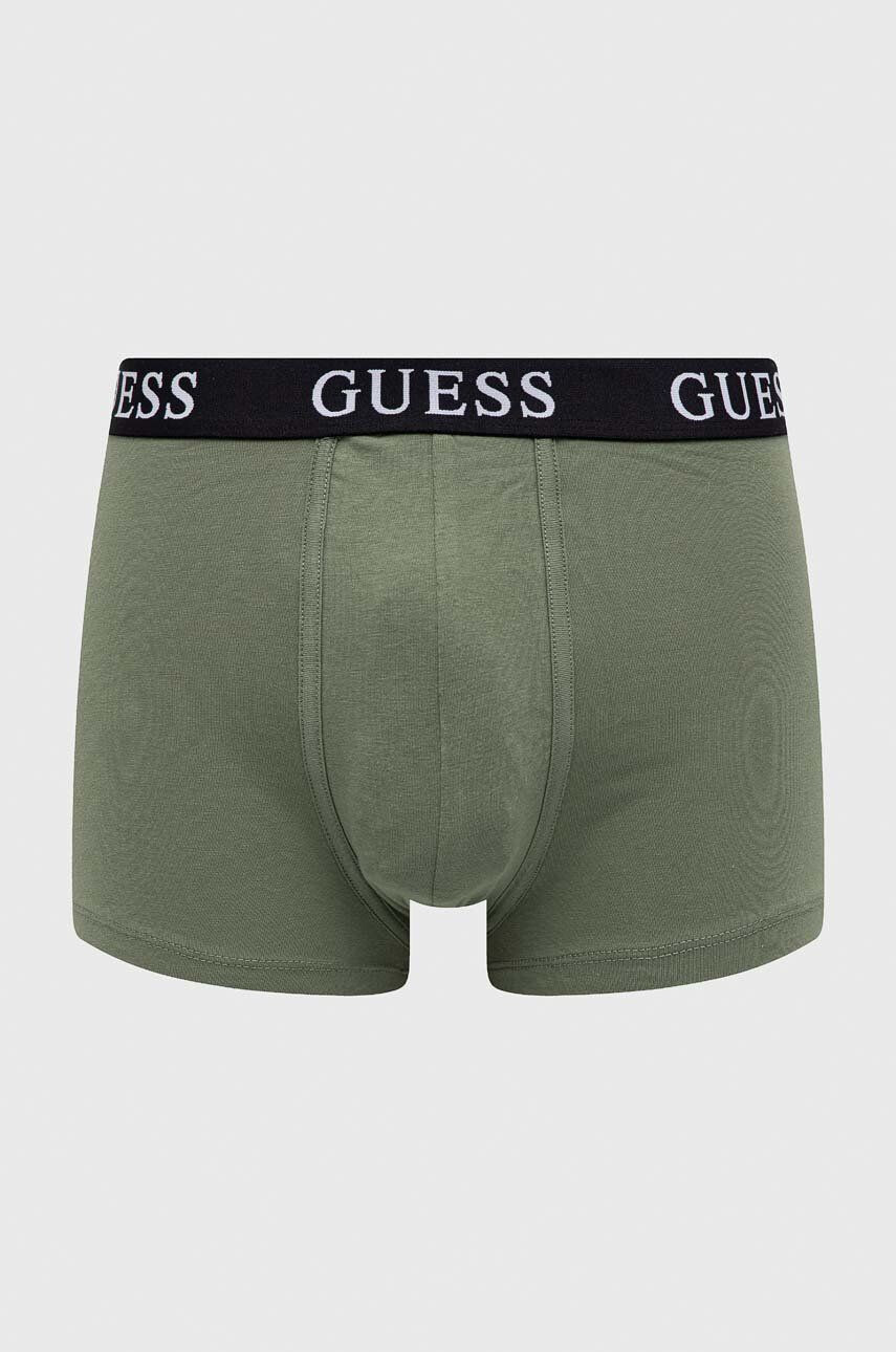 Guess Boxerky 3-pack pánské zelená barva - Pepit.cz