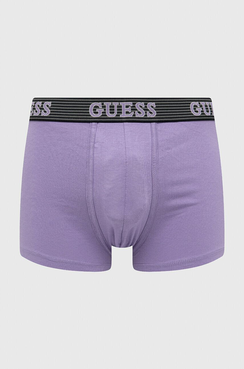 Guess Boxerky 3-pack pánské fialová barva - Pepit.cz