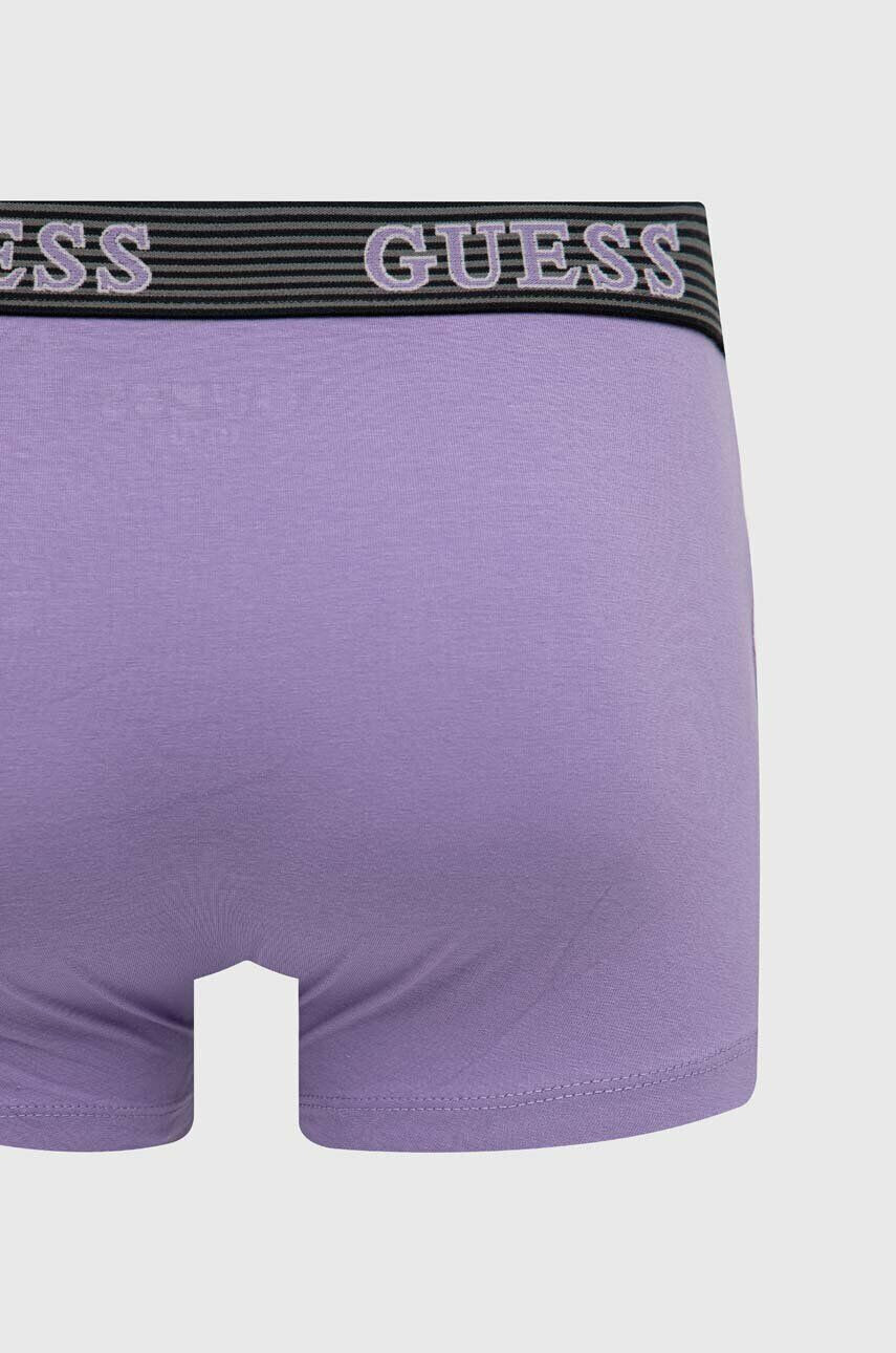 Guess Boxerky 3-pack pánské fialová barva - Pepit.cz