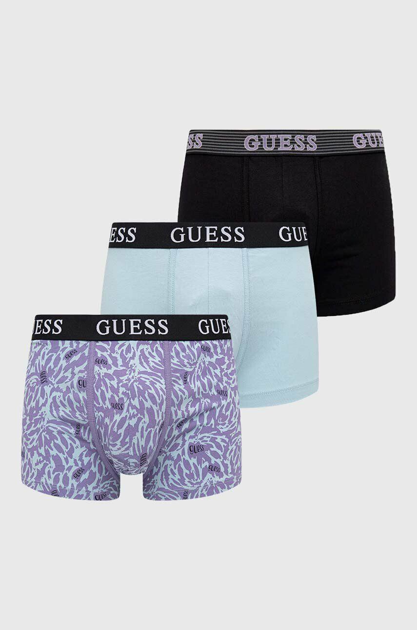 Guess Boxerky 3-pack pánské černá barva - Pepit.cz