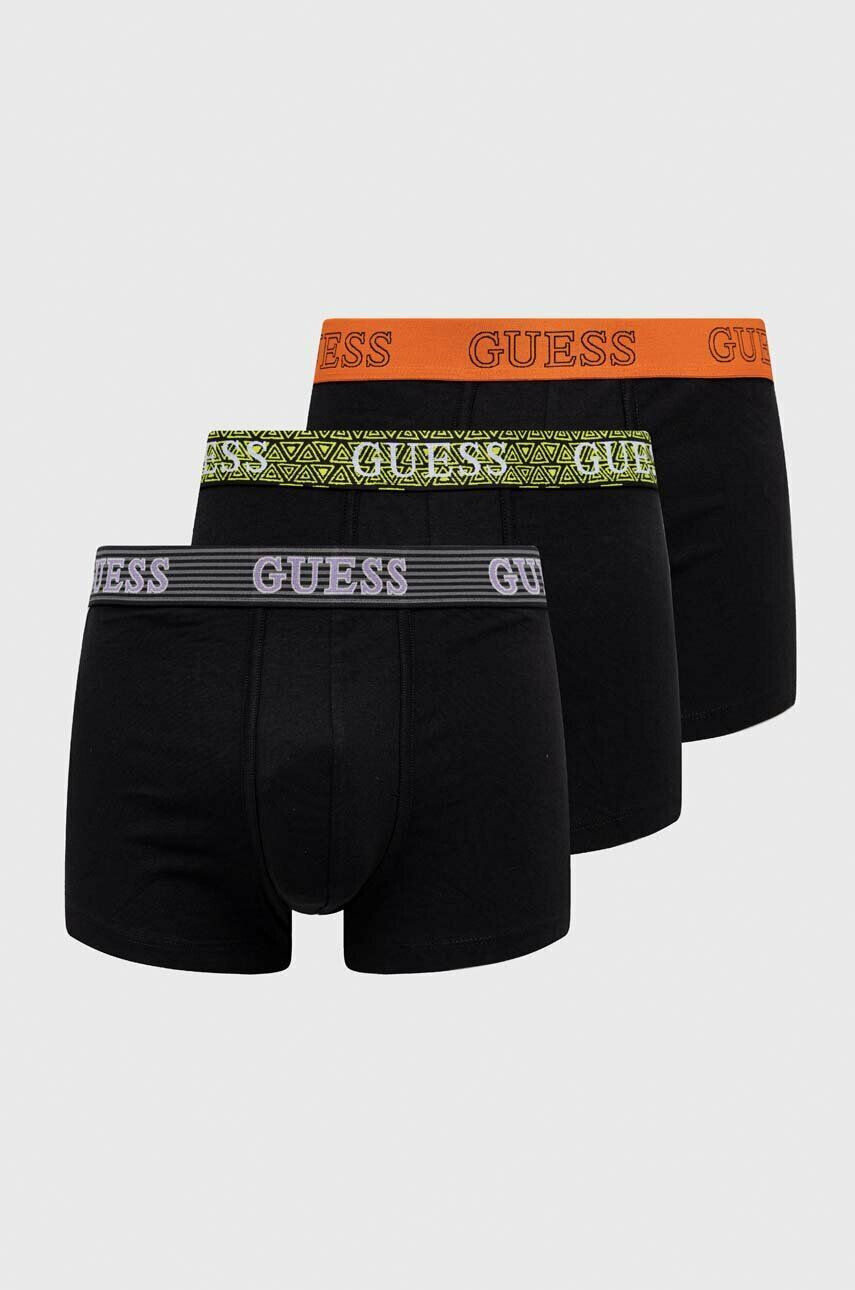 Guess Boxerky 3-pack pánské černá barva - Pepit.cz