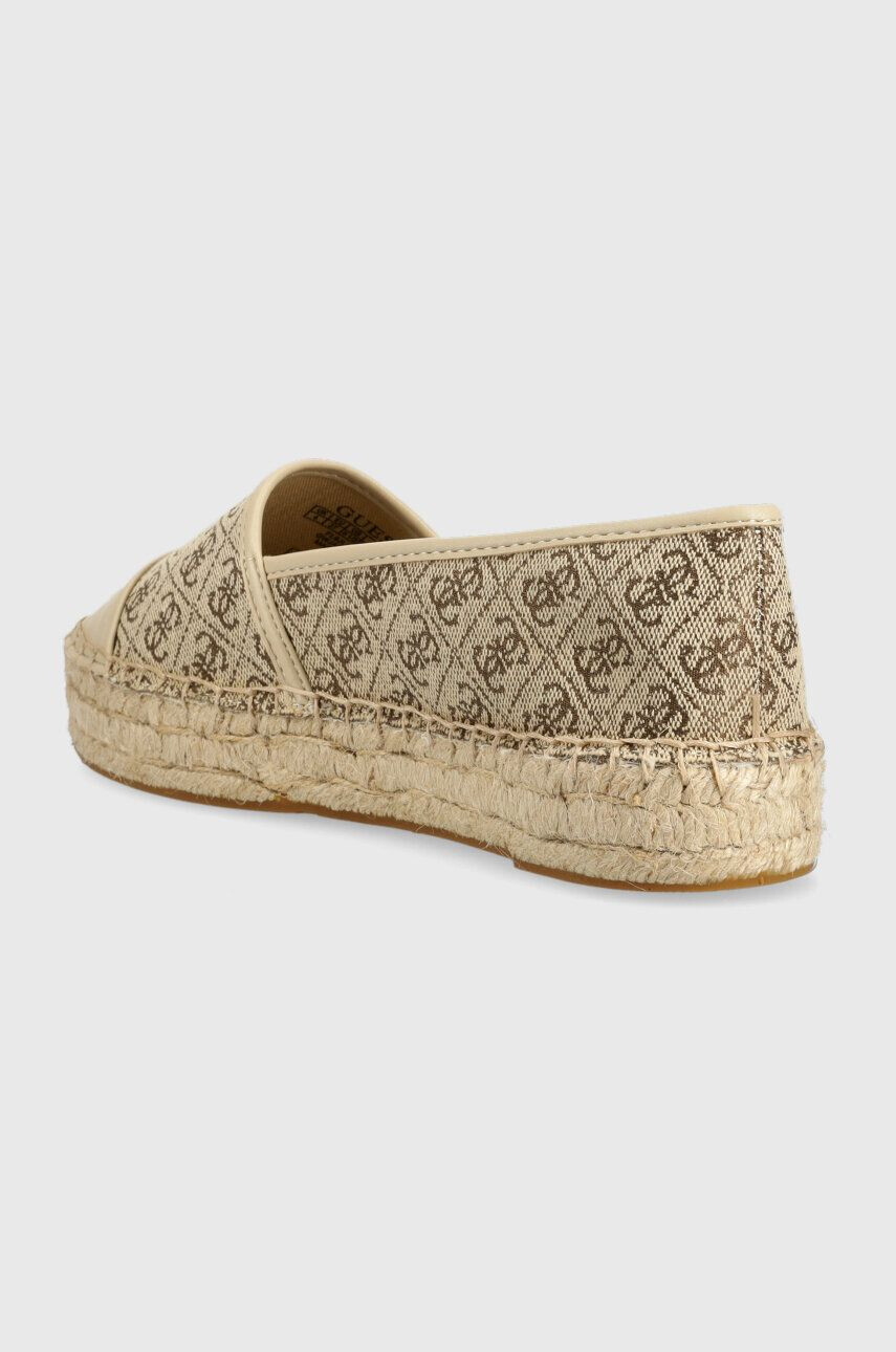 Guess Espadrilky JALEEL béžová barva na platformě FL6JLE FAL14 - Pepit.cz