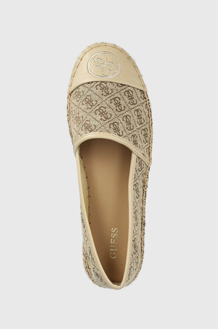 Guess Espadrilky JALEEL béžová barva na platformě FL6JLE FAL14 - Pepit.cz