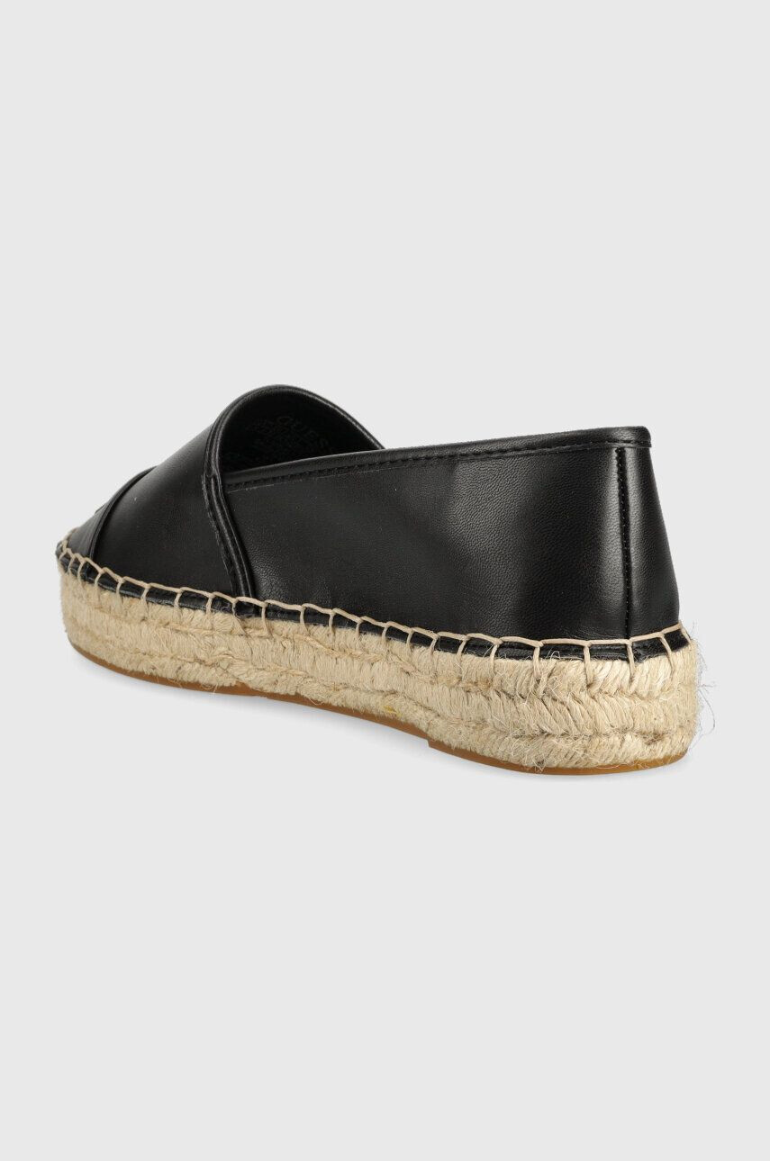 Guess Espadrilky JALEEL2 černá barva na platformě FL6J2L ELE14 - Pepit.cz