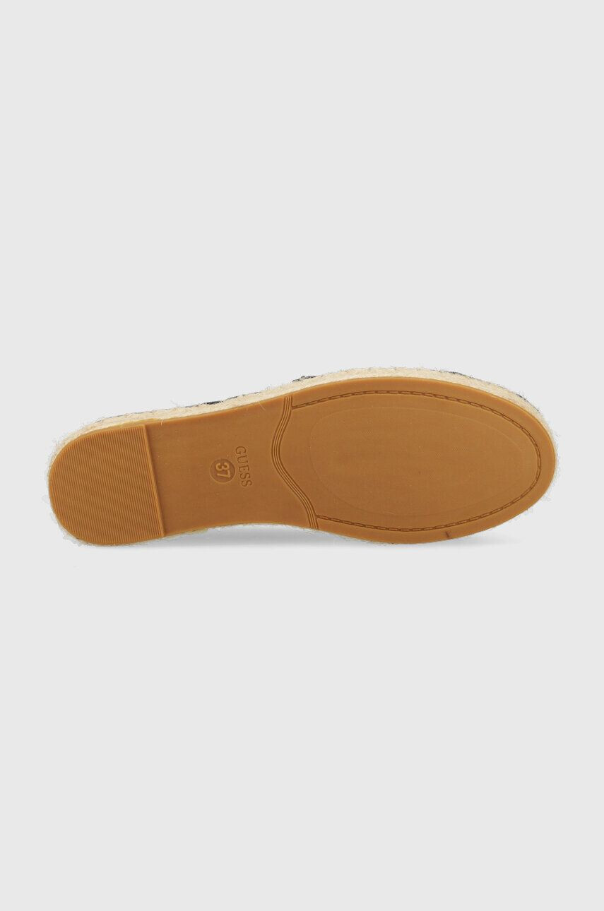 Guess Espadrilky JALEEL2 černá barva na platformě FL6J2L ELE14 - Pepit.cz