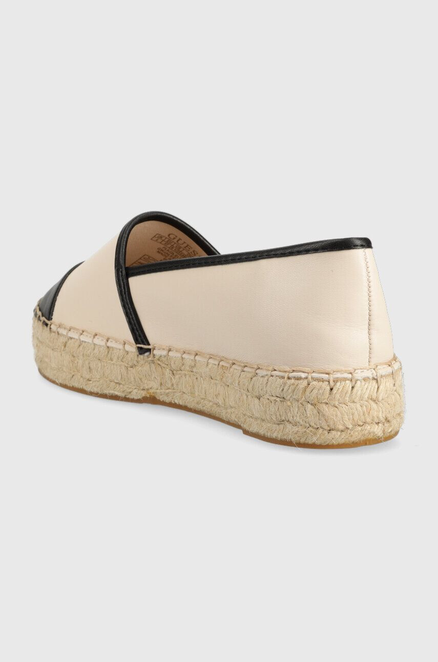 Guess Espadrilky JALEEL2 béžová barva na platformě - Pepit.cz