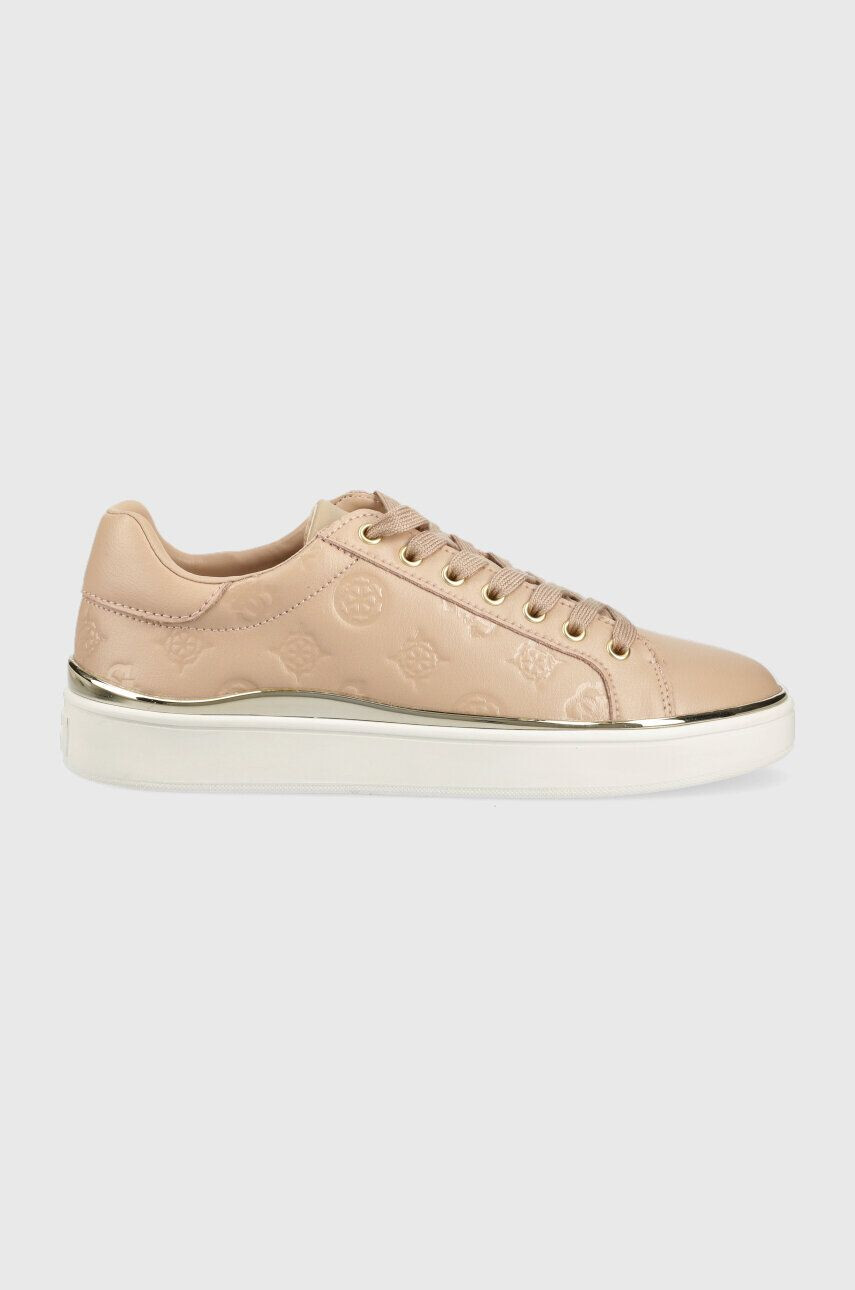 Guess Kožené sneakers boty FL7BNN FAL12 béžová barva BONNY - Pepit.cz