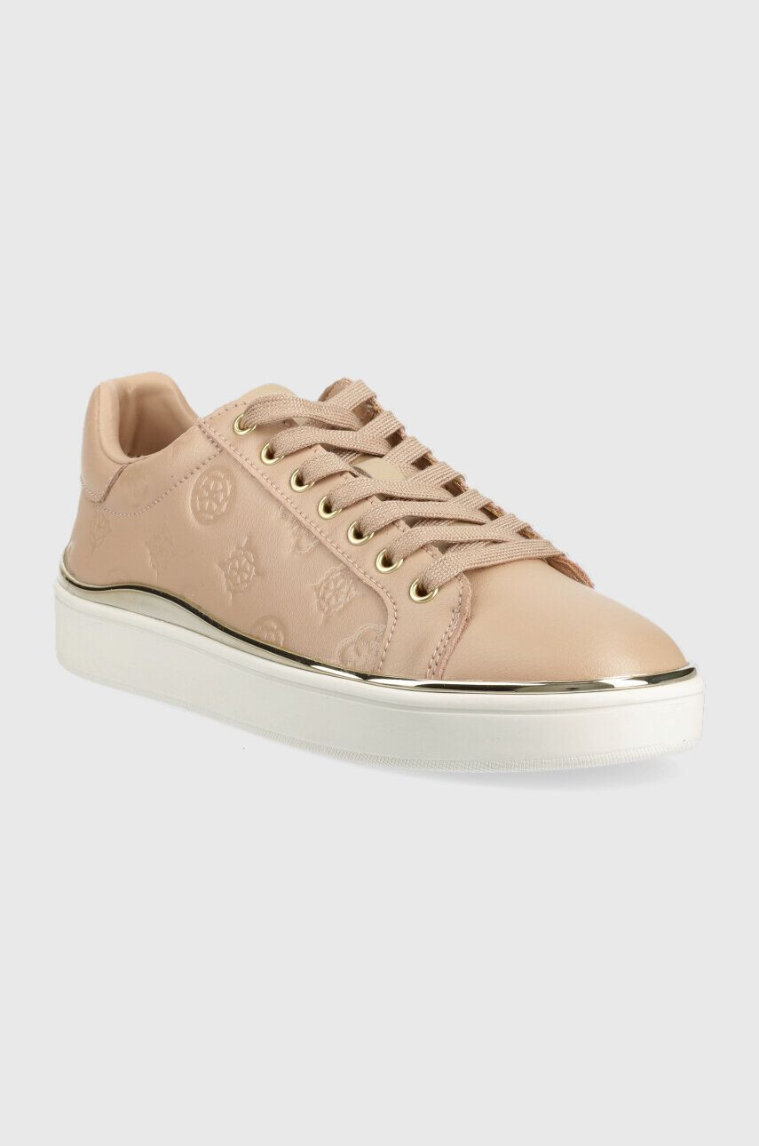 Guess Kožené sneakers boty FL7BNN FAL12 béžová barva BONNY - Pepit.cz