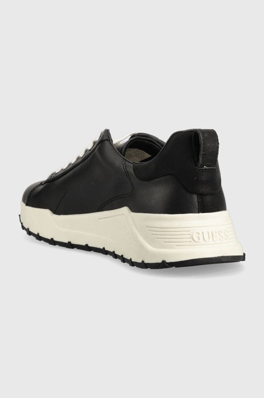 Guess Kožené sneakers boty Lucca černá barva - Pepit.cz