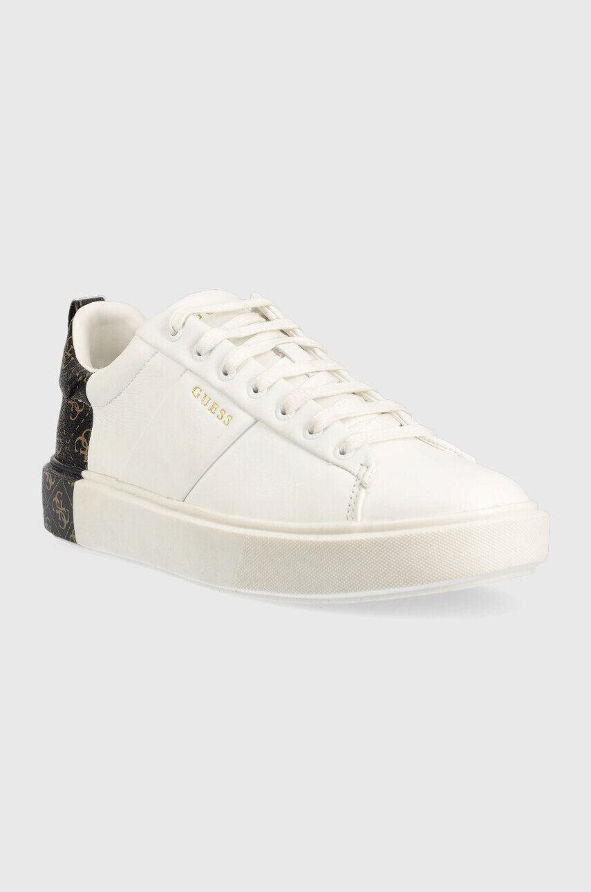 Guess Kožené sneakers boty New Vice bílá barva FM5NVI ELE12 WBROC - Pepit.cz