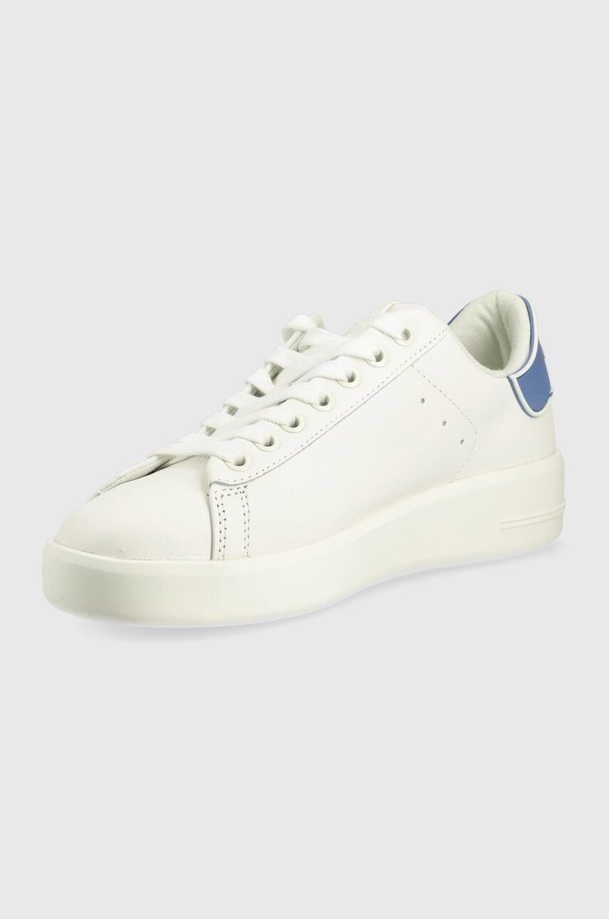 Guess Kožené sneakers boty Rockie bílá barva - Pepit.cz