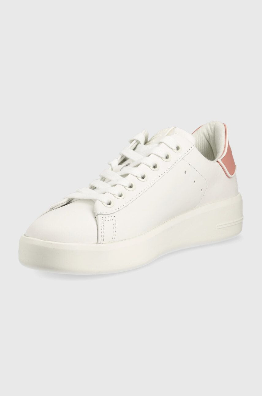 Guess Kožené sneakers boty Rockie bílá barva - Pepit.cz