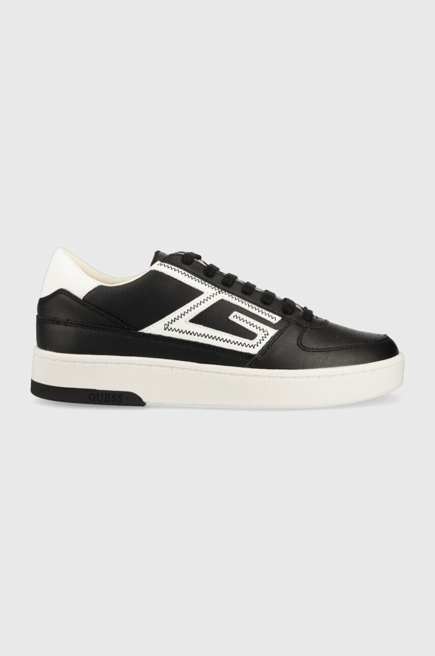 Guess Kožené sneakers boty Silea černá barva FM5SIL ELE12 BLACK - Pepit.cz