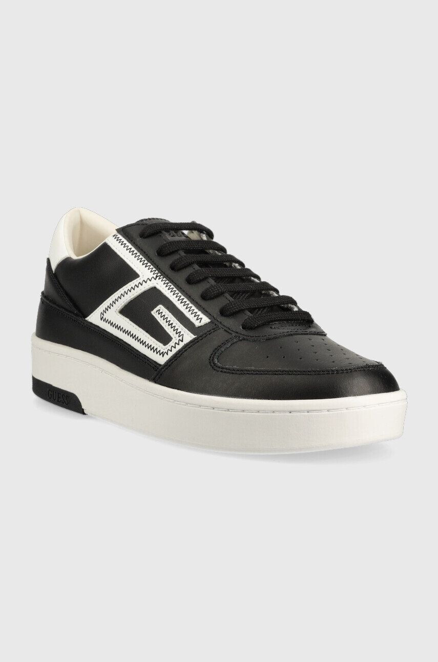 Guess Kožené sneakers boty Silea černá barva FM5SIL ELE12 BLACK - Pepit.cz