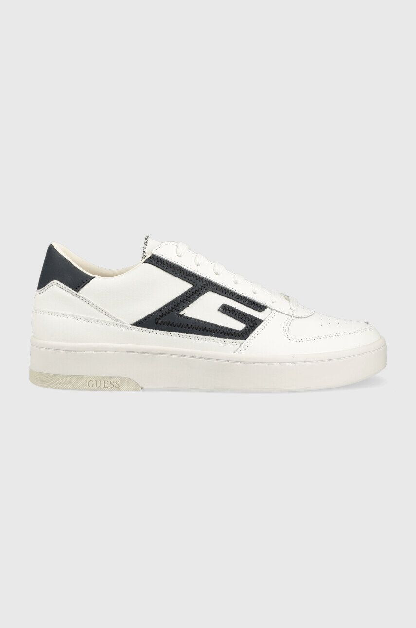 Guess Kožené sneakers boty Silea bílá barva FM5SIL ELE12 WHBLU - Pepit.cz