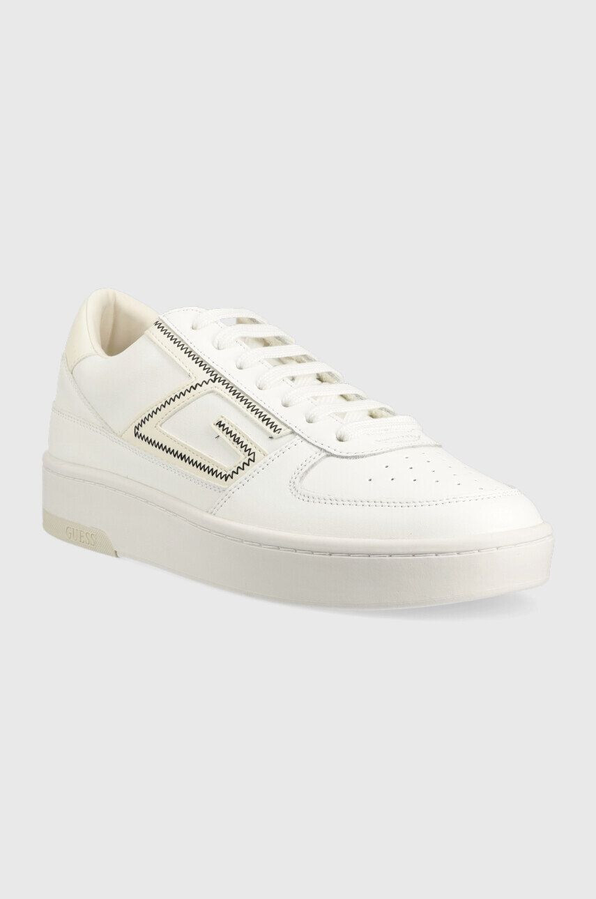 Guess Kožené sneakers boty Silea bílá barva FM5SIL ELE12 WHIWH - Pepit.cz