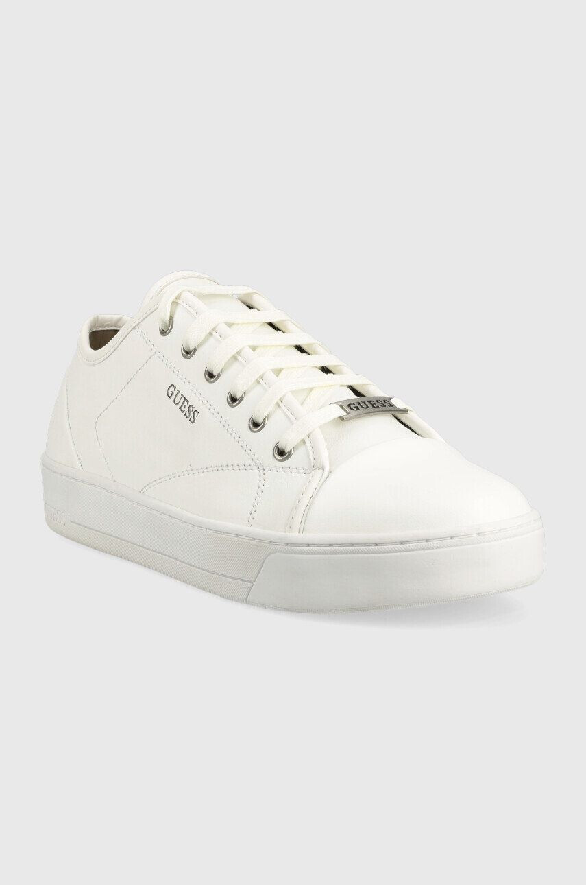 Guess Kožené sneakers boty Udine bílá barva FM5UDI LEA12 WHITE - Pepit.cz