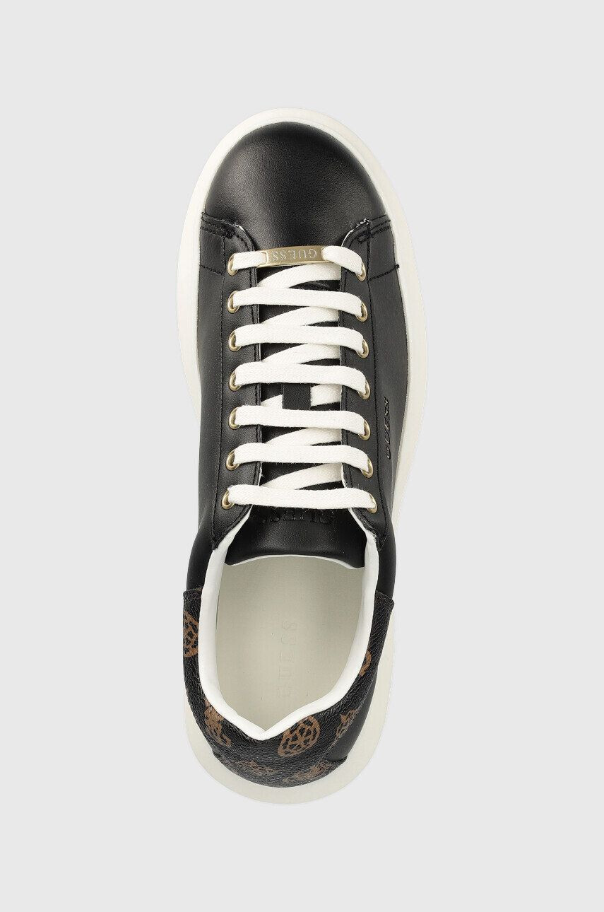 Guess Kožené sneakers boty Vibo černá barva - Pepit.cz