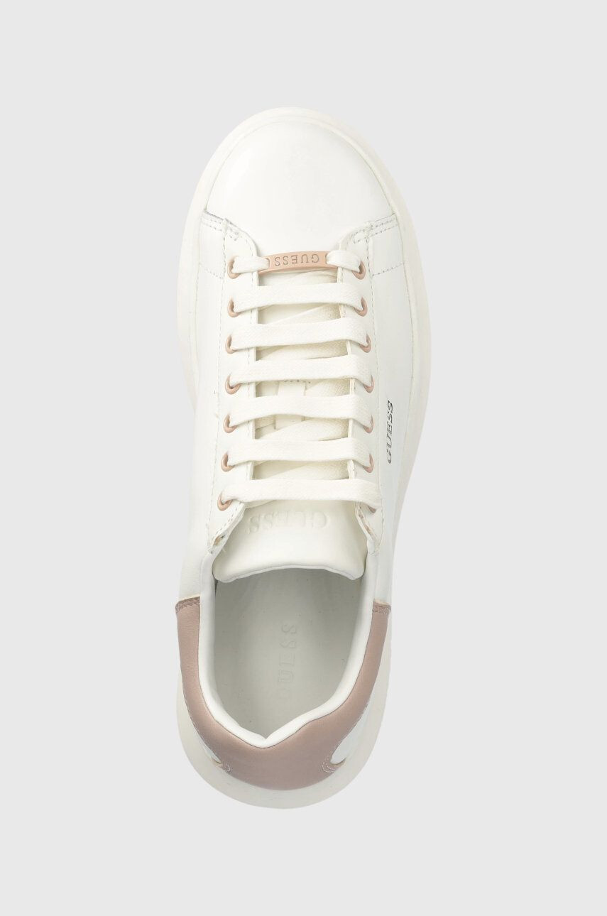 Guess Kožené sneakers boty Vibo bílá barva - Pepit.cz