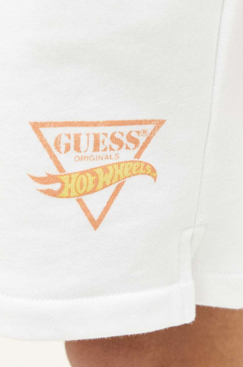 Guess Originals Kraťasy x Hot Wheels pánské bílá barva - Pepit.cz