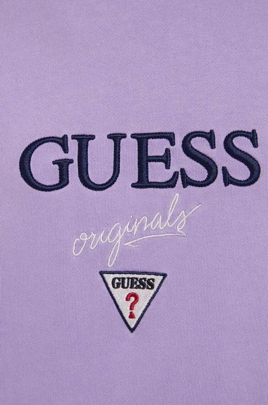 Guess Originals Mikina Go Baker fialová barva s aplikací SM2BQ09K9YH1-F43M - Pepit.cz