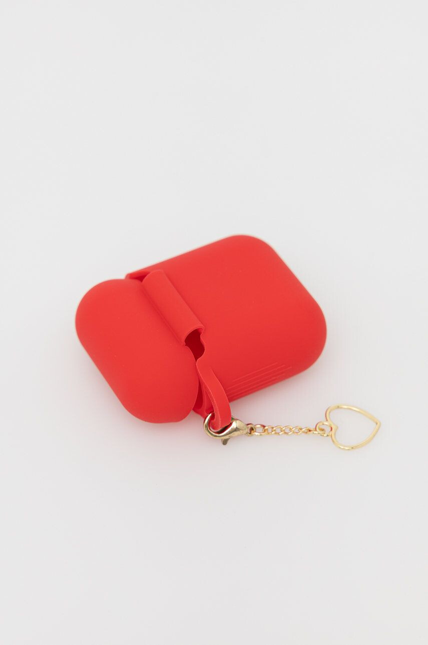 Guess Pouzdro na airpod Airpods Cover červená barva - Pepit.cz