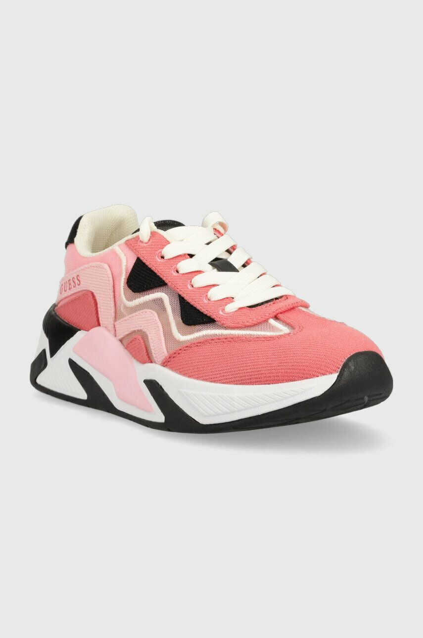 Guess Sneakers boty ENIE růžová barva FL6ENE FAB12 - Pepit.cz