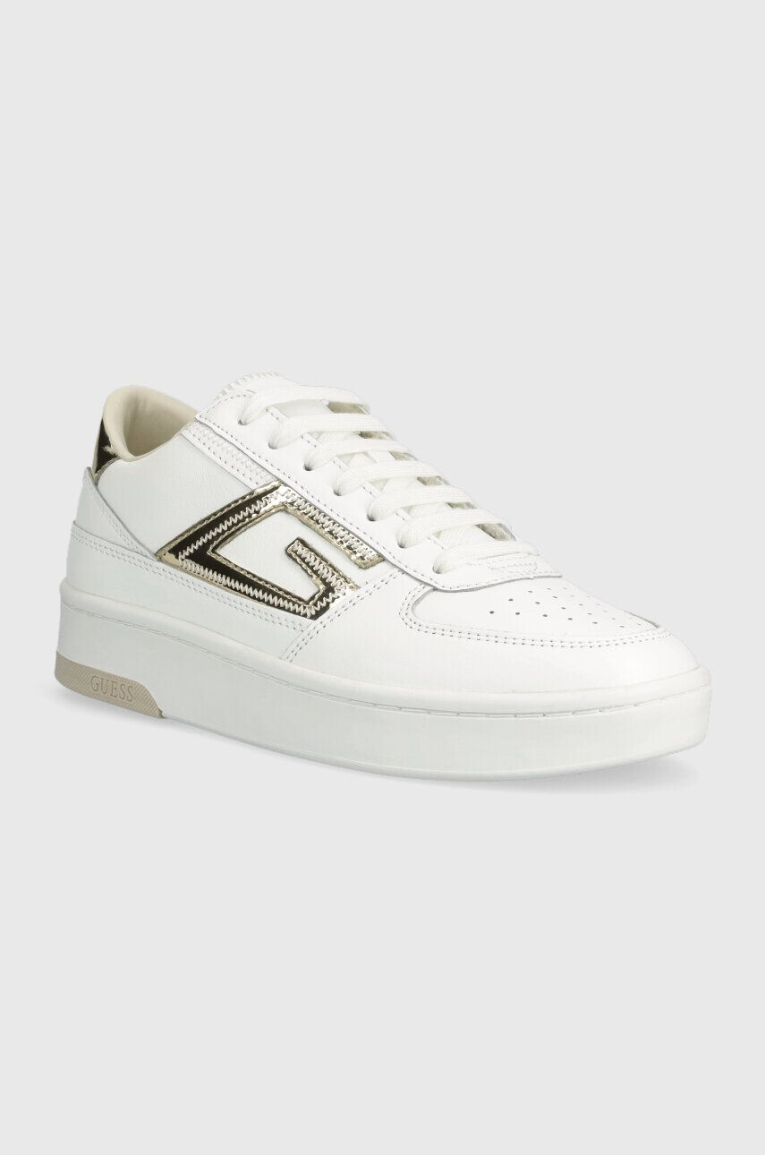 Guess Sneakers boty FL7SIL LEA12 bílá barva SILINA - Pepit.cz