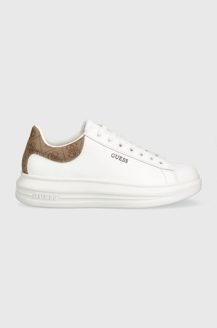 Guess Sneakers boty VIBO bílá barva FL7VIB LEA12 - Pepit.cz