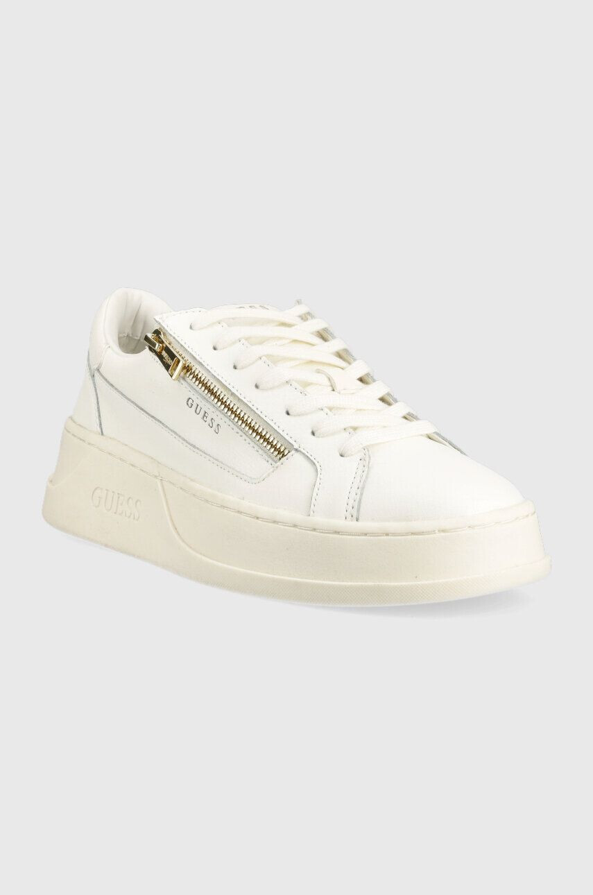 Guess Sneakers boty FM7CAZ LEA12 bílá barva AVELLINO ZIP - Pepit.cz