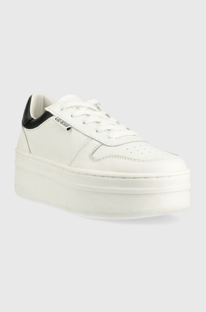 Guess Sneakers boty LIFET bílá barva FL6LIF LEA12 - Pepit.cz