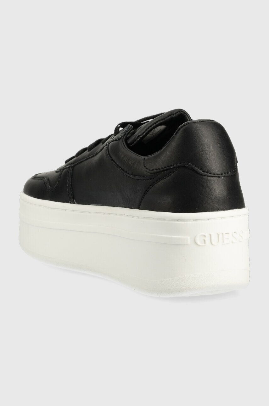 Guess Sneakers boty LIFET černá barva FL6LIF LEA12 - Pepit.cz