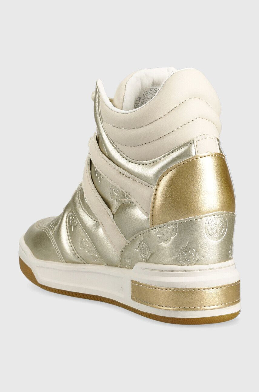 Guess Sneakers boty Lisa zlatá barva FL5LIS FAL12 PLATI - Pepit.cz