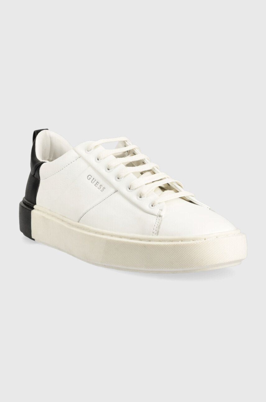 Guess Sneakers boty New Vice bílá barva FM5NVI LEA12 WHBLK - Pepit.cz