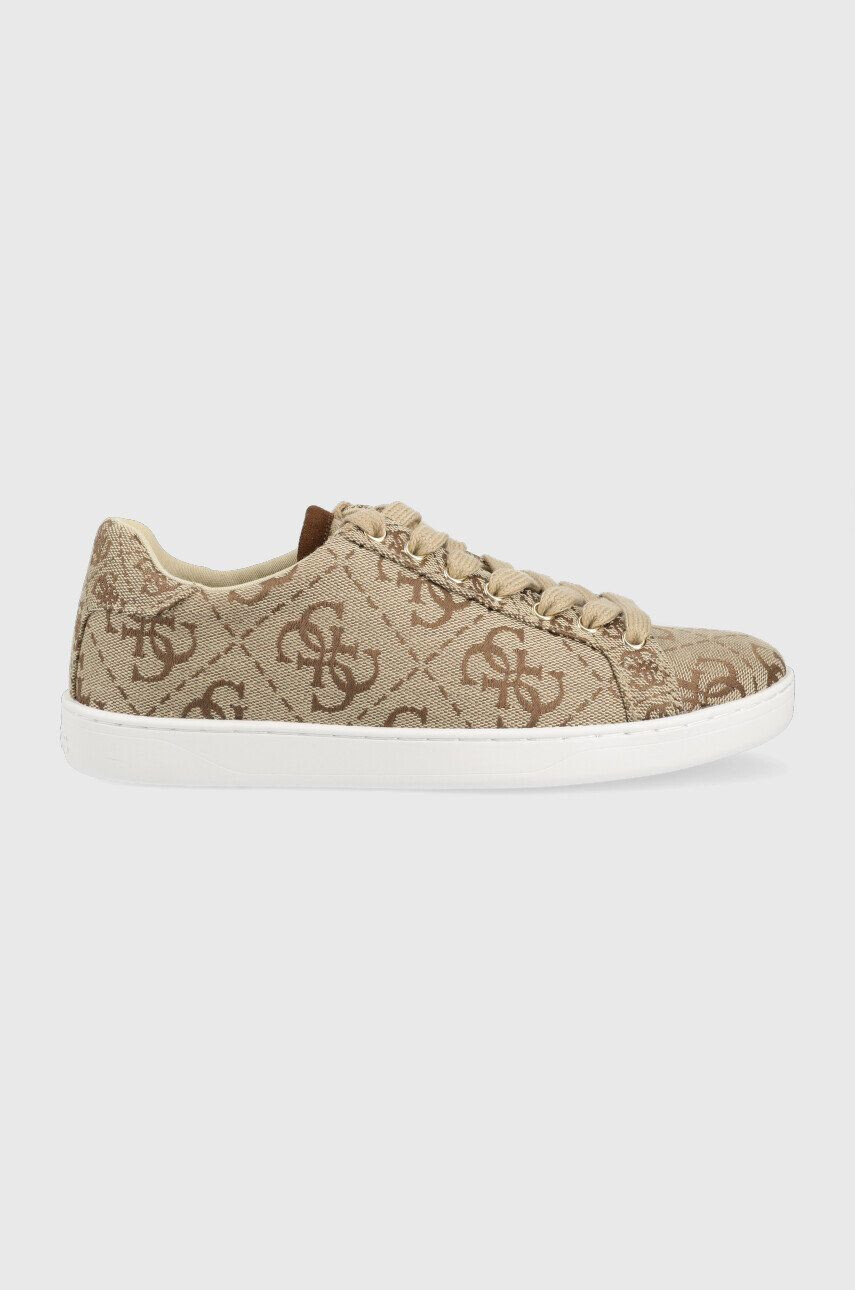 Guess Sneakers boty Rosalia6 béžová barva - Pepit.cz