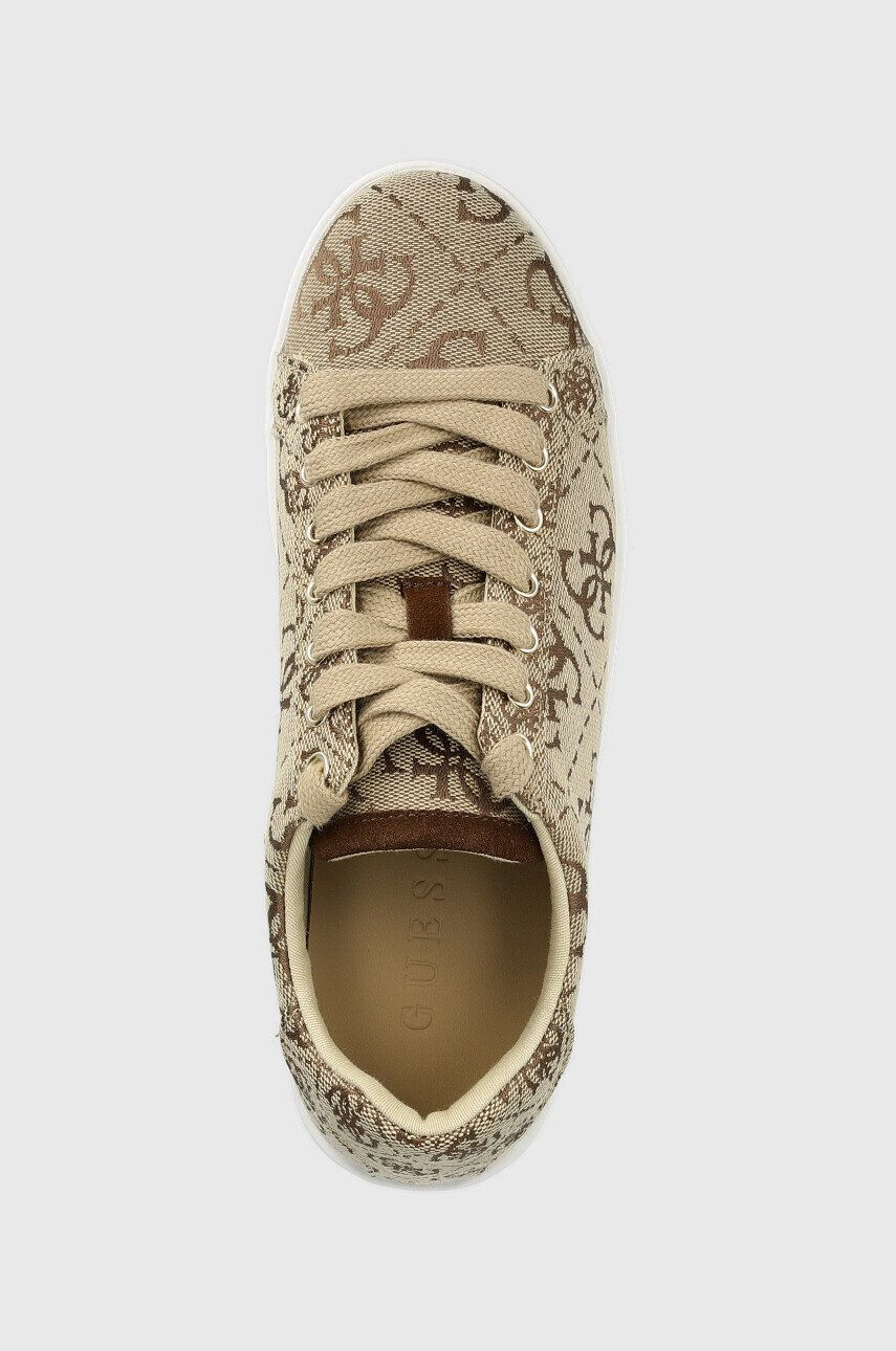 Guess Sneakers boty Rosalia6 béžová barva - Pepit.cz