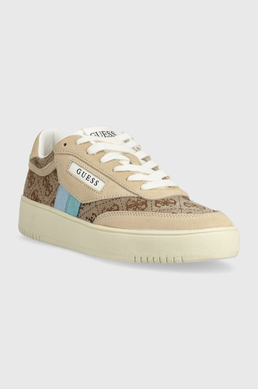 Guess Sneakers boty SISTY béžová barva FL6SIS FAL12 - Pepit.cz