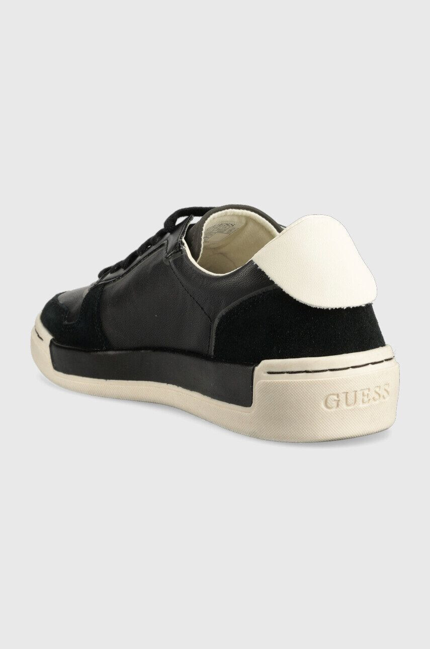 Guess Sneakers boty Strave Vintage černá barva FM5STV LEA12 BLACK - Pepit.cz