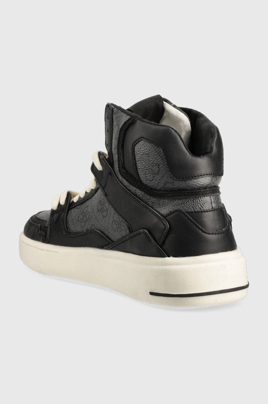 Guess Sneakers boty Verona Basket Mid černá barva - Pepit.cz