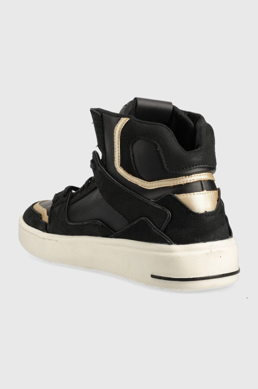 Guess Sneakers boty Verona Basket Mid černá barva - Pepit.cz