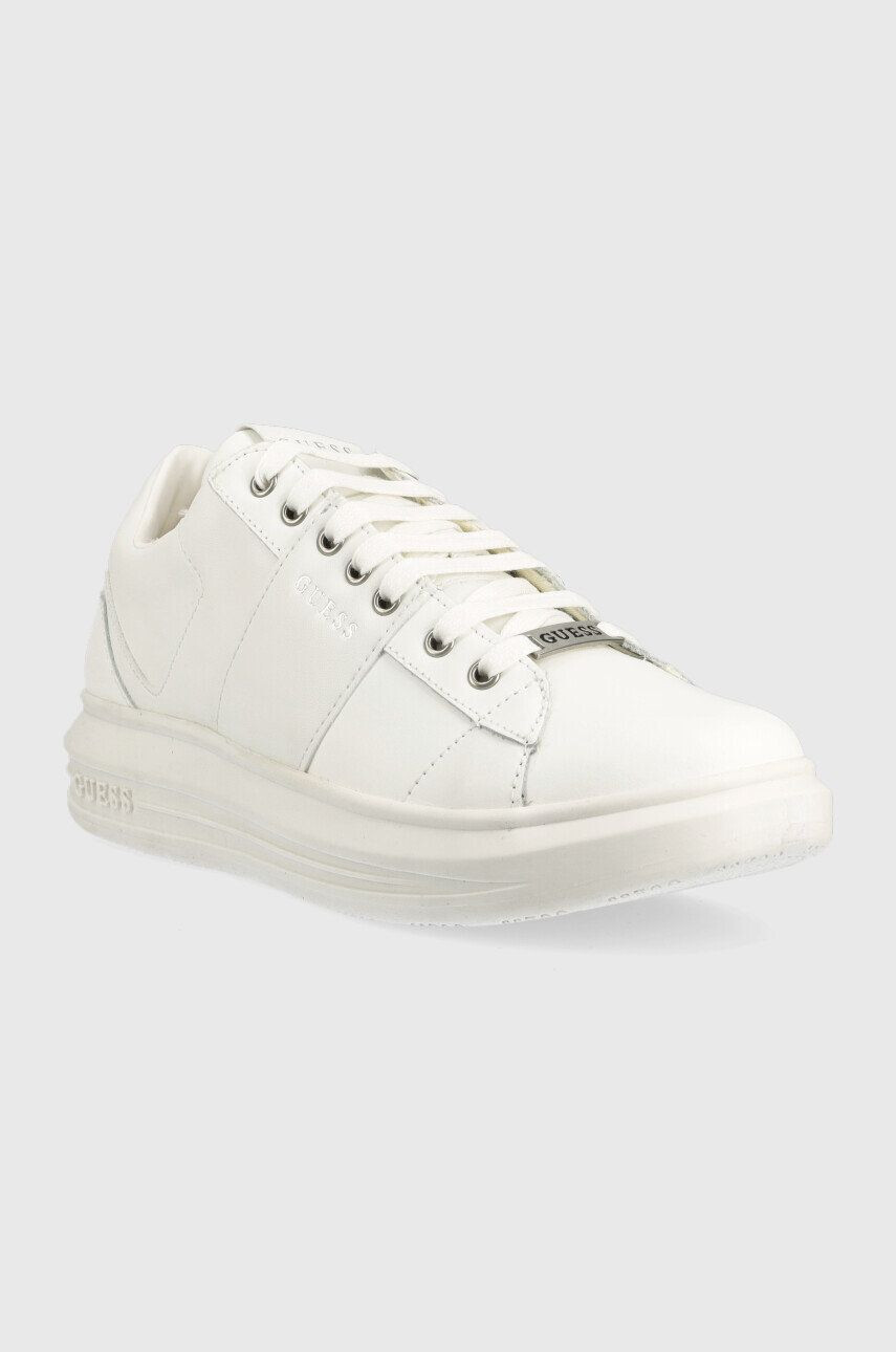 Guess Sneakers boty Vibo bílá barva FM5VBS LEA12 - Pepit.cz