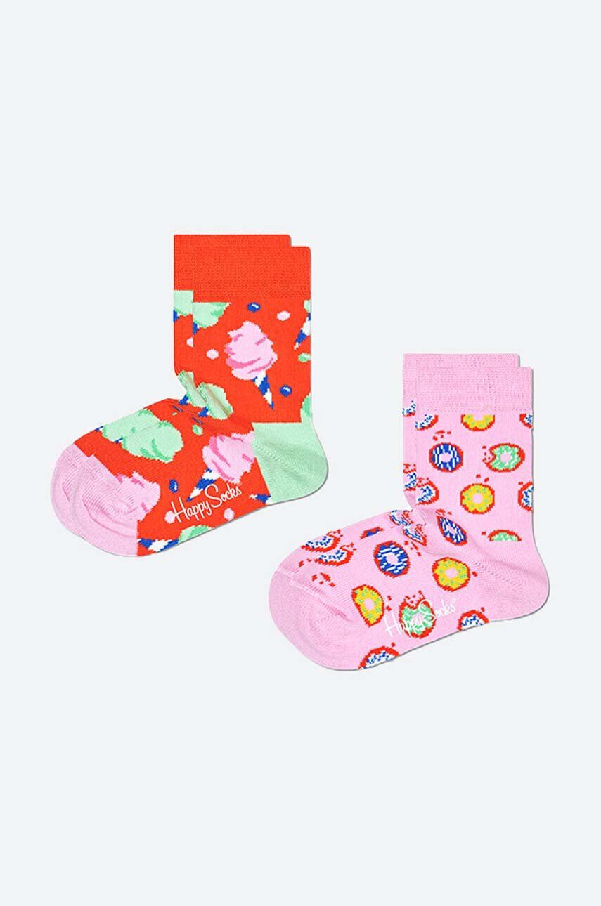 Happy Socks Dětské ponožky Cotton Candy 2-pack - Pepit.cz