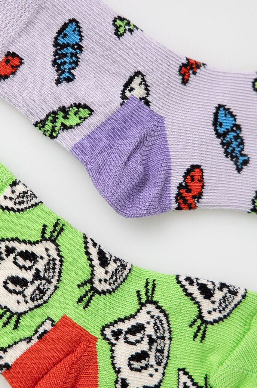 Happy Socks Dětské ponožky Kids Cat and Fish 2-pack - Pepit.cz