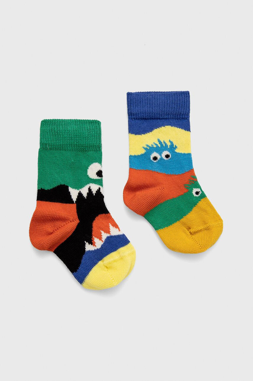 Happy Socks Dětské ponožky Monsters (2-pak) - Pepit.cz