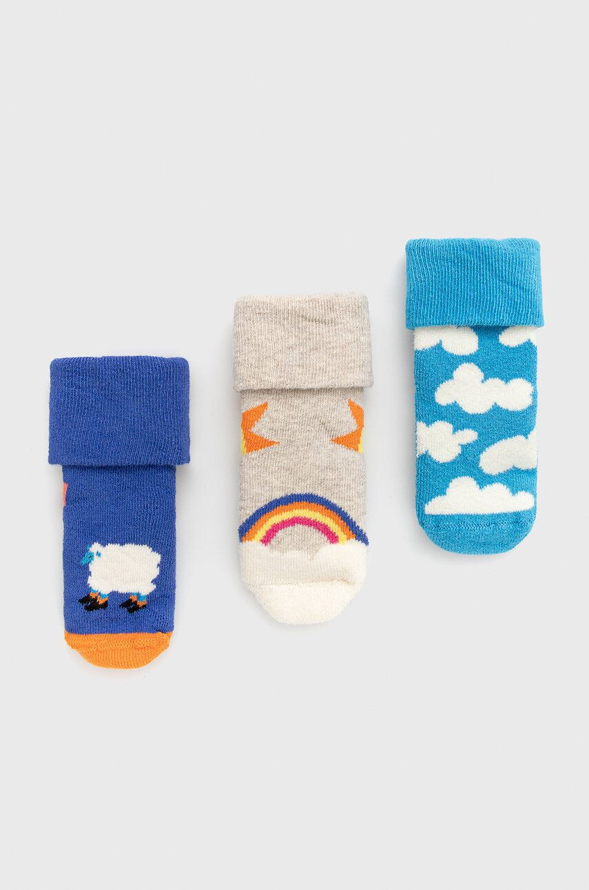 Happy Socks Dětské ponožky Over The Clouds Terry (3-Pack) - Pepit.cz