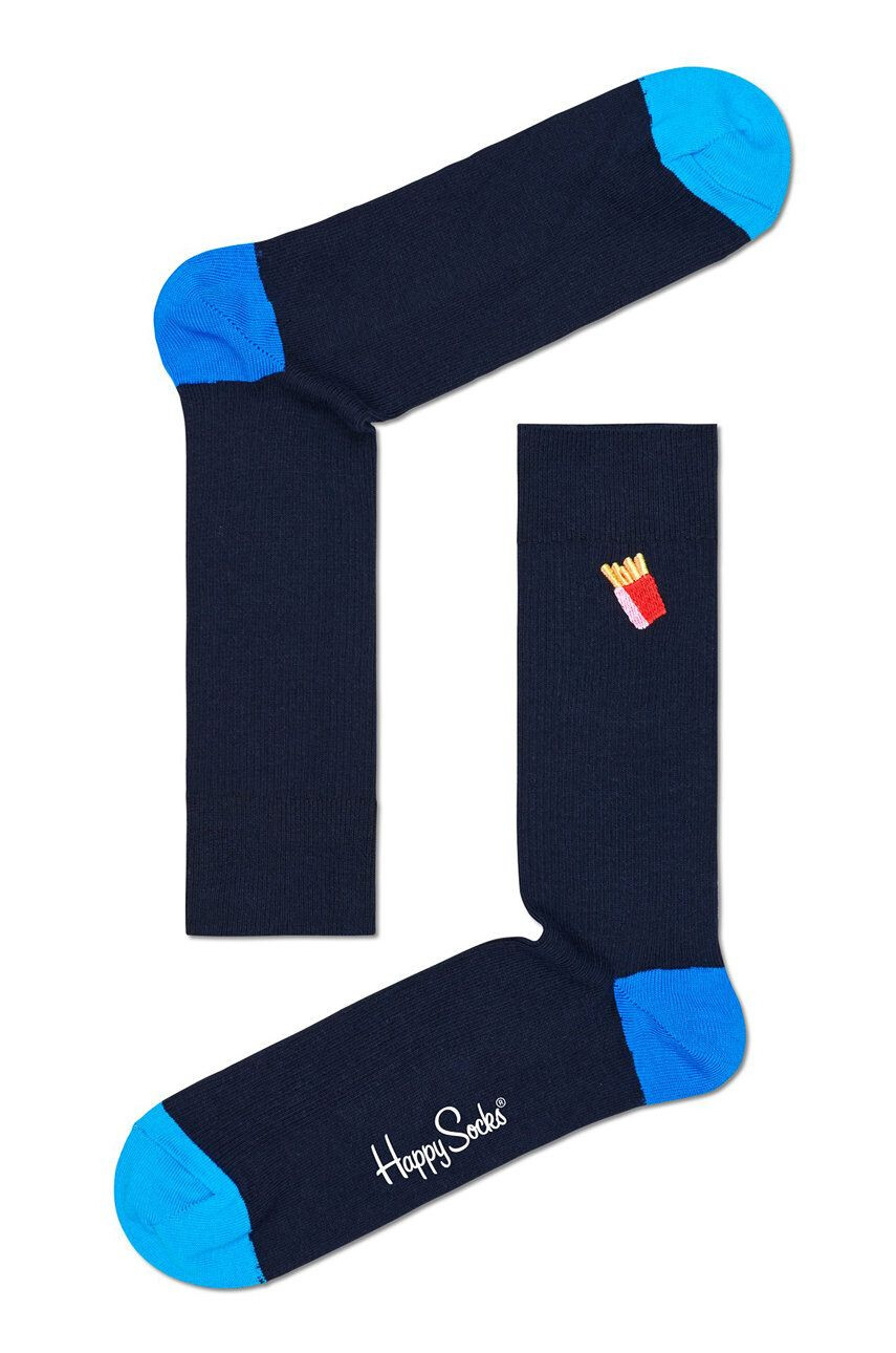 Happy Socks Ponožky Ribbed Embroidery Fries - Pepit.cz